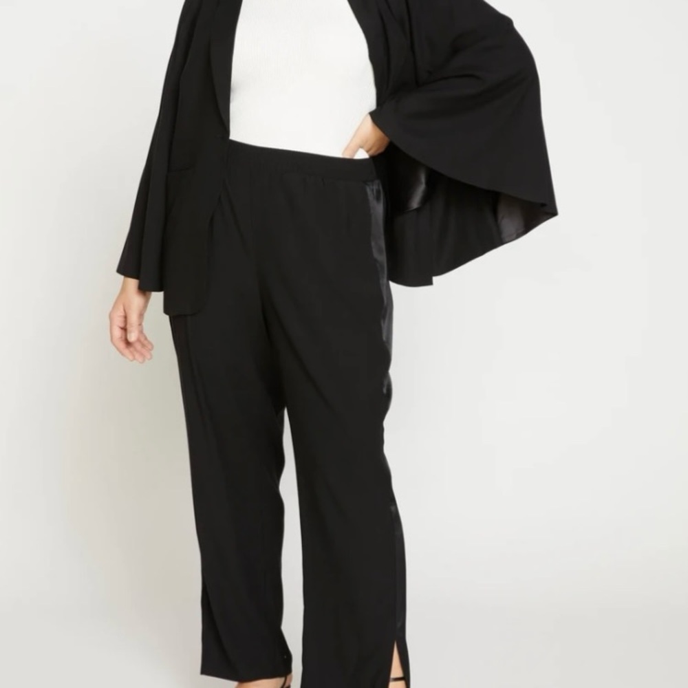 Universal Standard Luxe satin pants with pockets